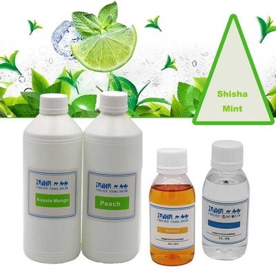 Líquido con sabor a menta Shisha para narguilé en un paquete estándar de 1 litro