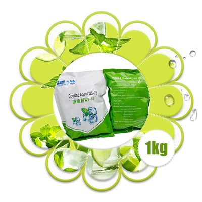 Fabricante de agente de enfriamiento de grado alimenticio WS-23, potenciador del sabor, agente refrescante y fortalecedor tipo menta, muestra gratuita, cantidad mínima por lote 1 kg