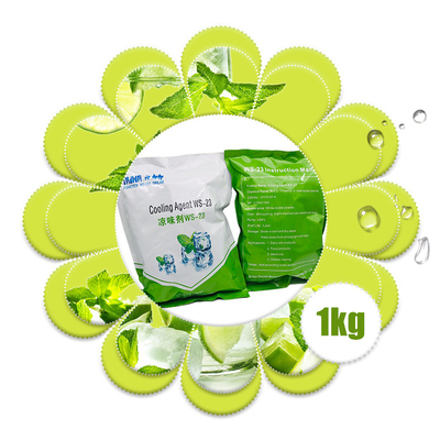 Fabricante de agente de enfriamiento de grado alimenticio WS-23, potenciador del sabor, agente refrescante y fortalecedor tipo menta, muestra gratuita, cantidad mínima por lote 1 kg