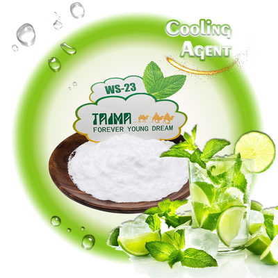 Mentol suave como el olor Propileno Glicol Aceites vegetales Solubilidad Agente de enfriamiento WS-23