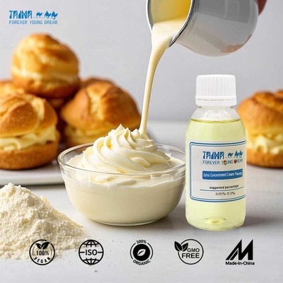Sabor de leche comestible súper intenso exclusivo para cremas de hornear artificialmente irresistible