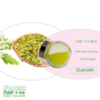 Extracto de plantas Quercetina en polvo 98% Sophora Japonica Extracto CAS 117-39-5