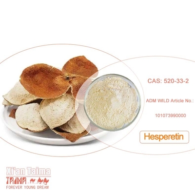 98% Hesperetina en Polvo Cas 520-33-2 Hesperetina Extraída de Cáscara de Naranja Seca