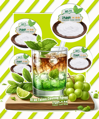 Agente Refrescante de Sabor WS-23 Efecto Refrescante Duradero en Contenedores Secos