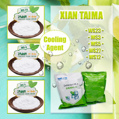 Agente Refrescante de Sabor WS-23 Efecto Refrescante Duradero en Contenedores Secos