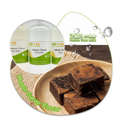 Líquido saborizante de jarabe de arce de grado alimenticio con 99% de pureza y 3 años de vida útil para dulzor de caramelo en bebidas y repostería