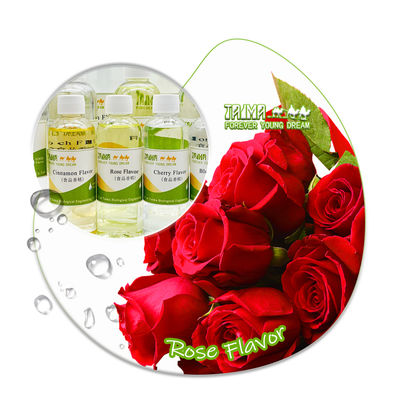 Líquido de sabor a rosa de grado alimenticio con un 99% de pureza y un aroma floral dulce para aplicaciones versátiles y larga vida útil