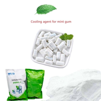 Polvo de agente refrescante de derivados de mentol para chicle