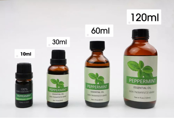 Aceite esencial de menta piperita natural 100% ODM para el cuidado de la piel