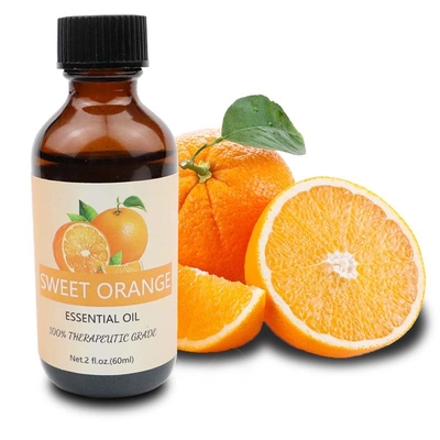 Difusor de aromaterapia de cáscara de fruta con aceite esencial de naranja dulce 100% orgánico puro