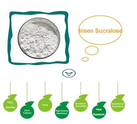 Aditivos de grado alimenticio HPLC, edulcorante, sucralosa en polvo para e-líquido de vapeo