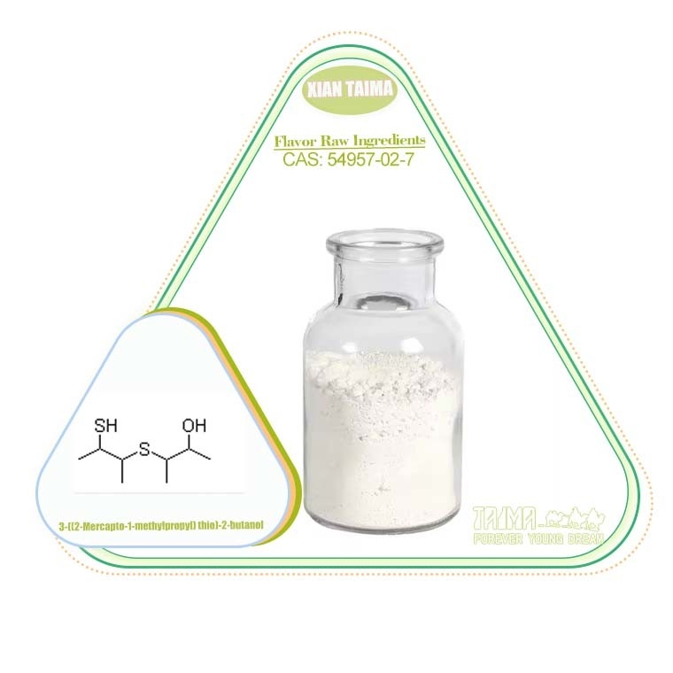 3-((2-Mercapto-1-metilpropil) tio)-2-butanol 54957-02-7 Ingredientes crudos de sabor y fragancia
