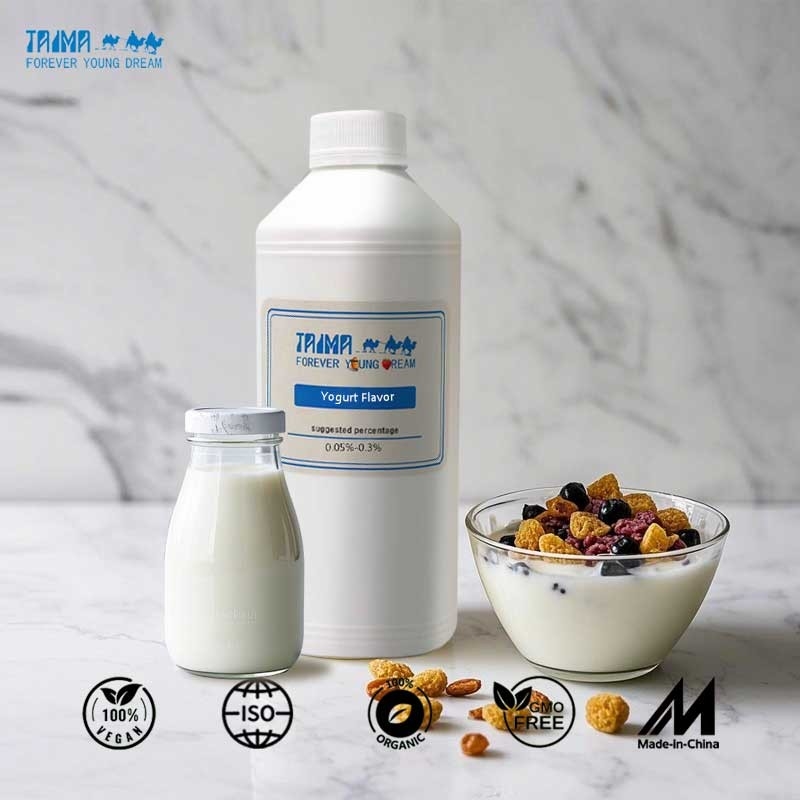 Esencia comestible de yogur artificial compatible con agua y aceite para productos lácteos ya está aquí