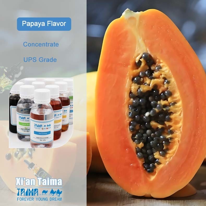 Aromas Concentrado Papaya Aromas de tabaco Aromas de frutas Para E Puff Vapor E-líquido Tabaco Aromas líquidos 125ml Muestras gratis
