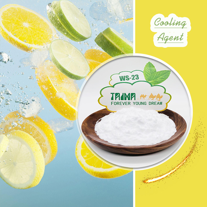 XIAN TAIMA Suministro de alta calidad WS23 Agente de refrigeración de grado alimenticio WS-23 Polvo para bebidas alimenticias E Jugo de vapeo líquido